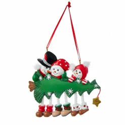 CHRISTMAS INSPIRATIONS Bonhomme de neige à suspendre (H10 cm) Famille Multicolore Outlet