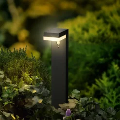 #N/A Borne de jardin solaire 600 lumens (H50 cm) Elite Gris Anthracite Clearance