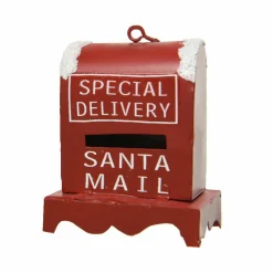 KAEMINGK Boîte aux lettres de Noël (H6 cm) Rouge New