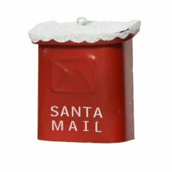 KAEMINGK Boîte aux lettres (H6,5 cm) Santa de Noël Rouge New