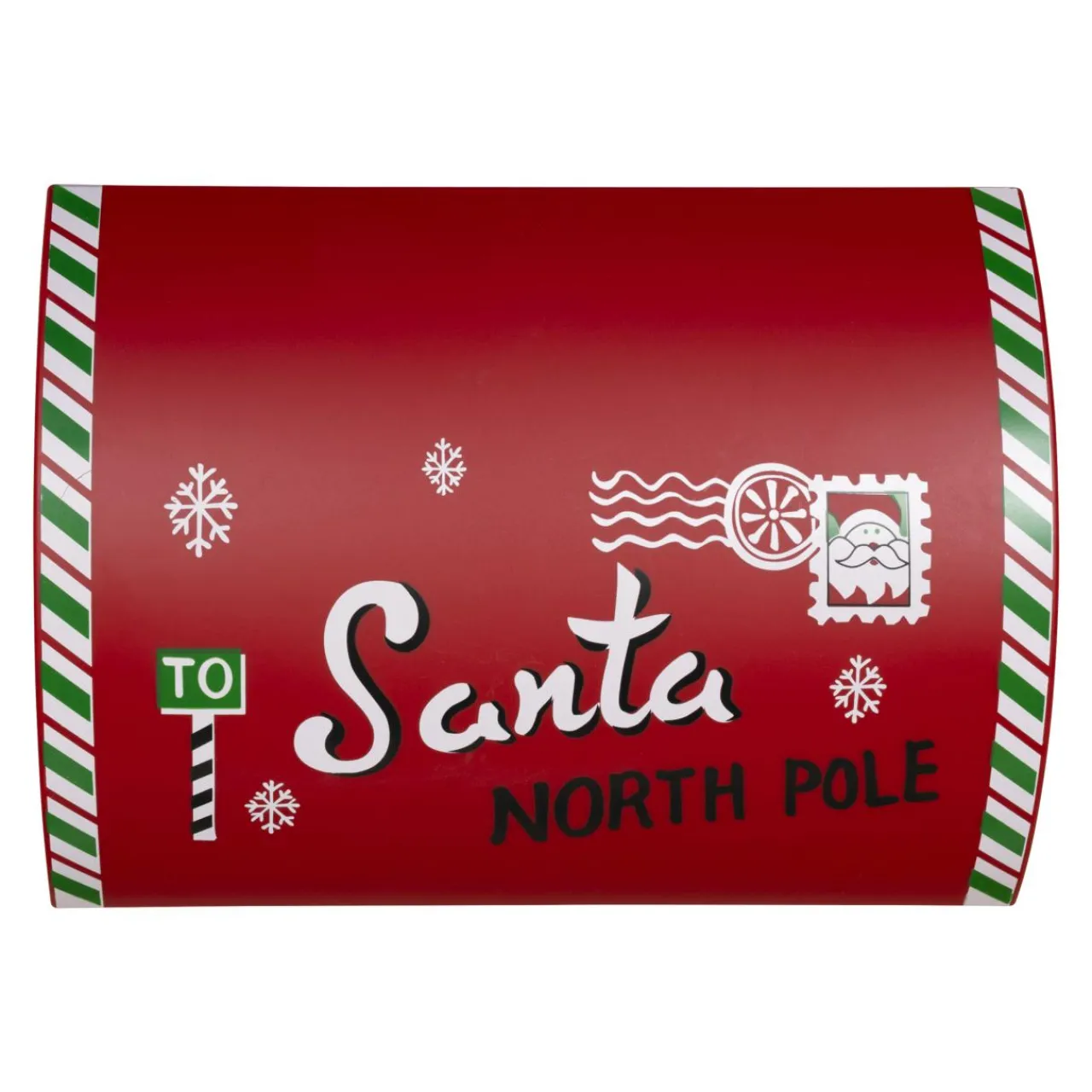 JJA Boîte aux lettres lumineuse à piles LED (H41 cm) Bonhomme de neige Rouge Discount
