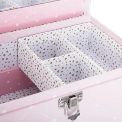Atmosphera createur d'interieur for kids Boîte à bijoux enfant miroir Demoiselle Rose Online