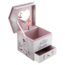 Atmosphera createur d'interieur for kids Boîte à musique enfant (H16 cm) Ballerine Rose Discount