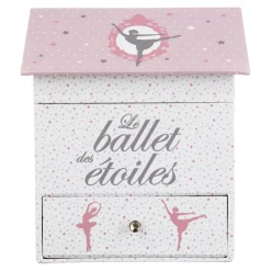 Atmosphera createur d'interieur for kids Boîte à musique enfant (H16 cm) Ballerine Rose Discount