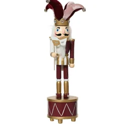 KAEMINGK Boîte à musique (H30 cm) Casse-noisette Arlequin Lie de vin Bordeaux Outlet