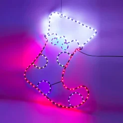KOOPMAN Botte du Père Noël 134 LED (H52 cm) Néon effet flash Multicolore Online