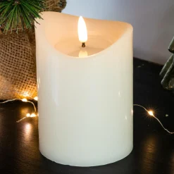 KOOPMAN Bougie à piles LED (H12 cm) Axelle Blanc