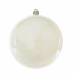 KAEMINGK Boule de Noël (D200 mm) Alpine Blanc irisé Hot