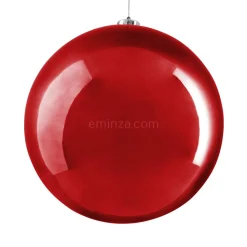 KAEMINGK Boule de Noël (D200 mm) Alpine Rouge