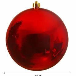 KAEMINGK Boule de Noël (D140 mm) Alpine Rouge Best
