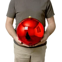 EMINZA Boule de Noël (D250 mm) New Alpine Rouge Hot