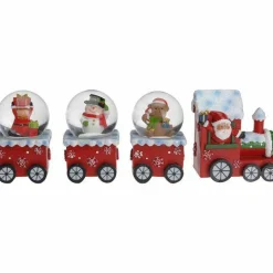 KOOPMAN Boule à neige (H8 cm) Train de Noël Happy