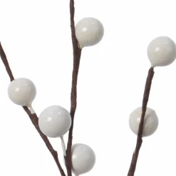 KAEMINGK Branche décorative Noël (26 cm) Baies Izoenn Blanc Hot