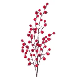 KAEMINGK Branche de baies (H60 cm) Holy laqué Rouge Clearance