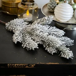 KAEMINGK Branche de sapin (35 cm) Santa Vert enneigé Best