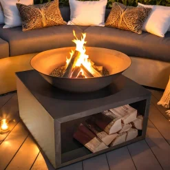 #N/A Brasero de jardin (D75 x H58 cm) Moderna Noir Online
