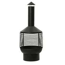 #N/A Braséro cheminée d'extérieur (D42 x H105 cm) Mérida Noir Best