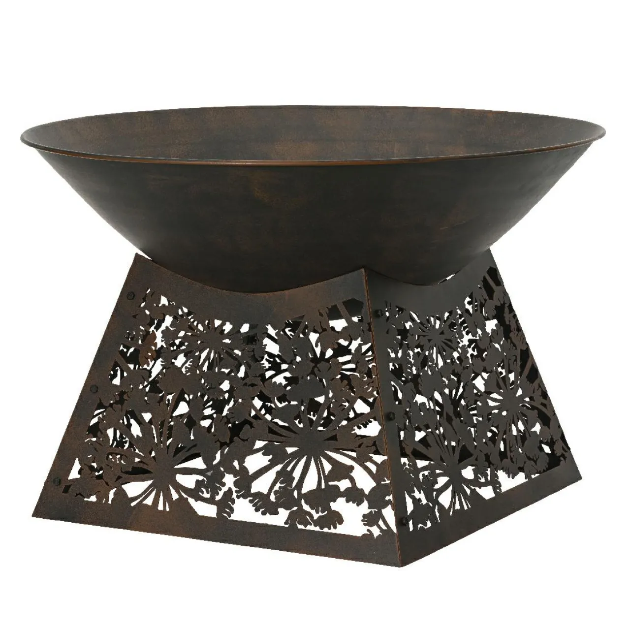 #N/A Braséro d'extérieur (D75 x H48 cm) Veracruz Brun antique Marron Hot