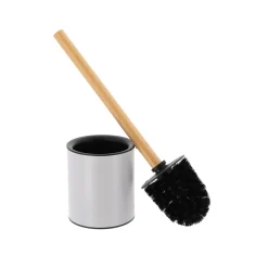 TENDANCE Brosse WC métal Purebamboo Gris clair Hot