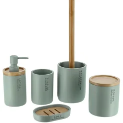 TENDANCE Brosse WC polyrésine Purebamboo Vert Eucalyptus Outlet