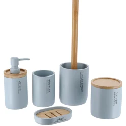 TENDANCE Brosse WC polyrésine Purebamboo Bleu clair Online