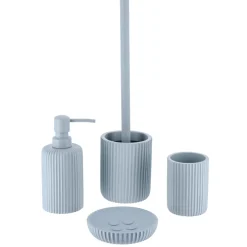 TENDANCE Brosse WC Timeless Strié Bleu clair New