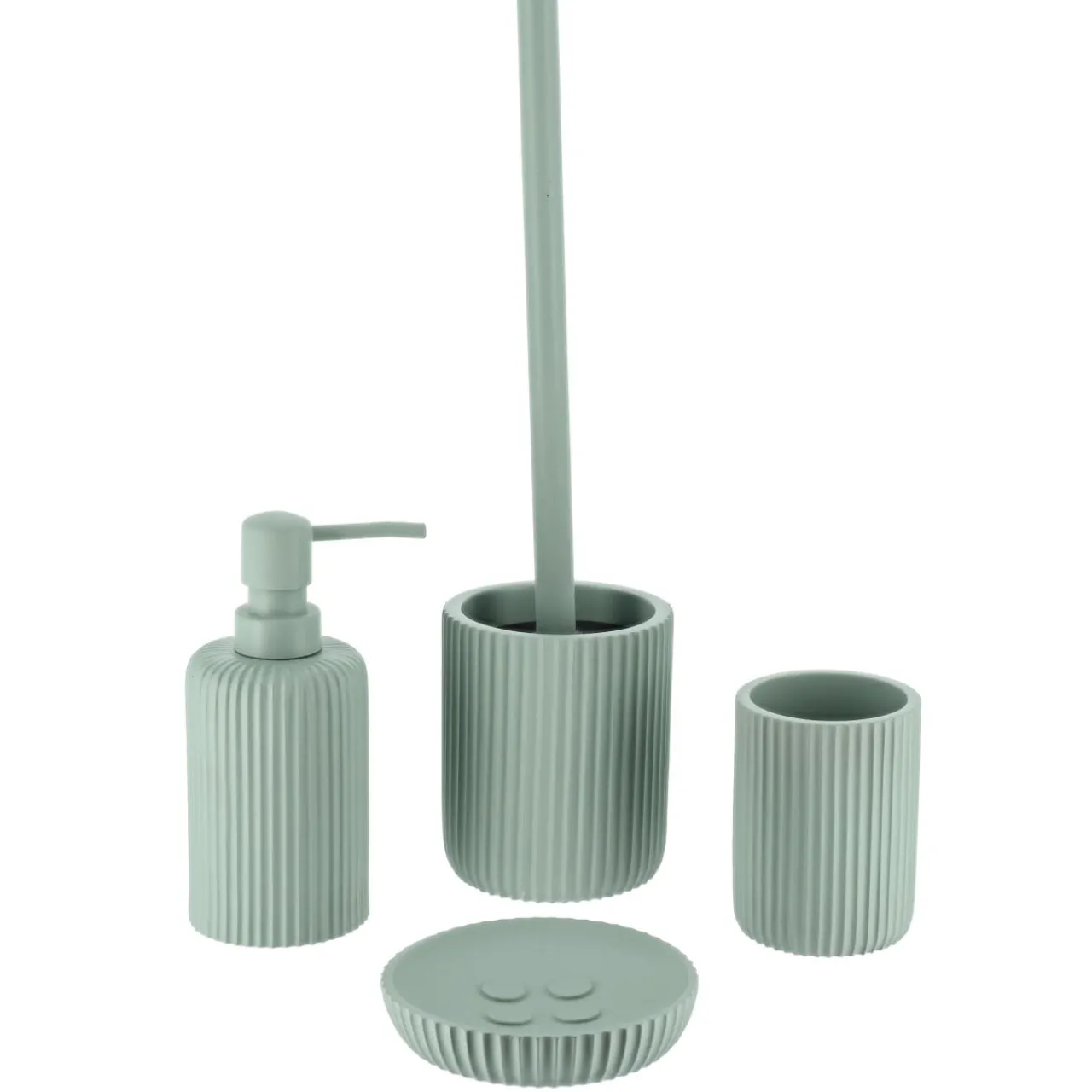TENDANCE Brosse WC Timeless Strié Vert Eucalyptus Clearance