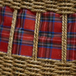 KAEMINGK Cache pied de sapin (D70 cm) Tartan écossais Rouge Sale