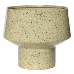 #N/A Cache-pot en métal (H20 cm) Terrazzo Beige Hot