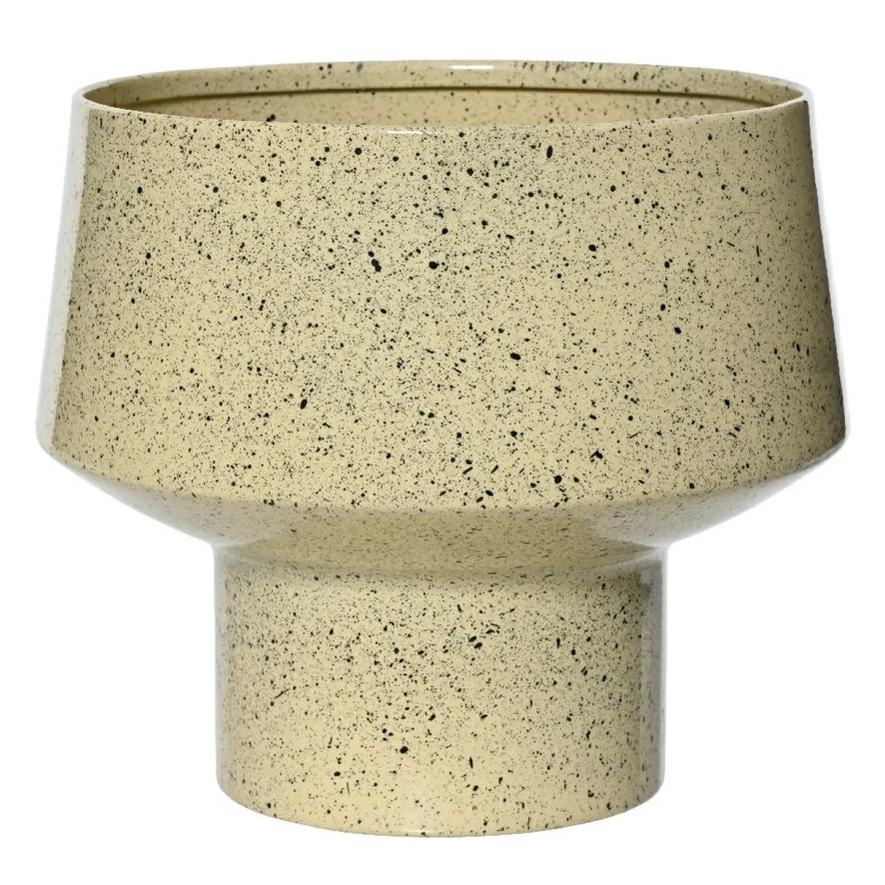 #N/A Cache-pot en métal (H20 cm) Terrazzo Beige Hot