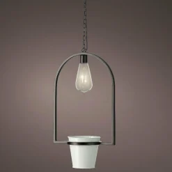 #N/A Cache-pot lumineux à suspendre (H102 cm) LED Melya - Blanc Best