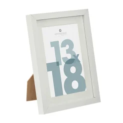 Atmosphera, cru017dateur d'intu017drieur Cadre bois à poser (13 x 18 cm) Manu Blanc Hot