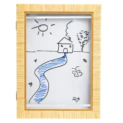 Atmosphera cru017dateur d'intu017drieur for kids Cadre à dessin mural A4 Théa Beige