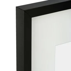 Atmosphera, cru017dateur d'intu017drieur Cadre photo bois mural (40 x 50 cm) Manu Noir Outlet