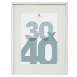 Atmosphera, cru017dateur d'intu017drieur Cadre photo bois mural (30 x 40 cm) Manu Blanc Hot
