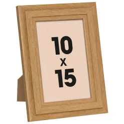 Atmosphera, cru017dateur d'intu017drieur Cadre photo mural bois (10 x 15 cm) Alix Marron Sale