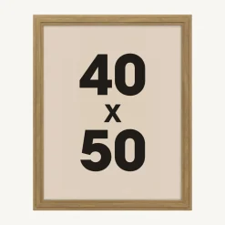 Atmosphera, cru017dateur d'intu017drieur Cadre photo mural bois (40 x 50 cm) Alix Marron Outlet