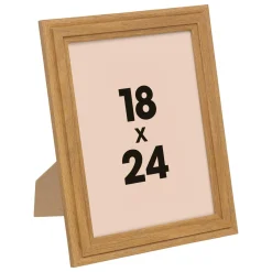 Atmosphera, cru017dateur d'intu017drieur Cadre photo mural bois (18 x 24 cm) Alix Marron