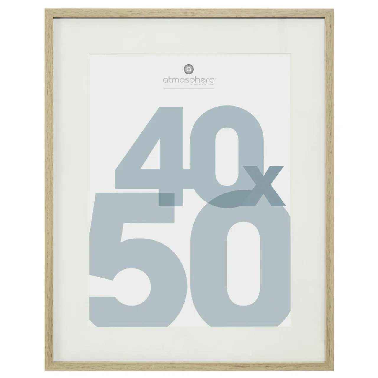 ATMOSPHERA Cadre photo (40 x 50 cm) Manu bois Naturel Online