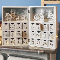 KAEMINGK Calendrier de l'Avent à remplir (H30 cm) Scandinavie Blanc Sale
