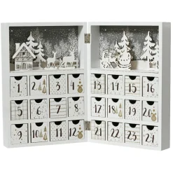 KAEMINGK Calendrier de l'Avent à remplir (H30 cm) Scandinavie Blanc Sale