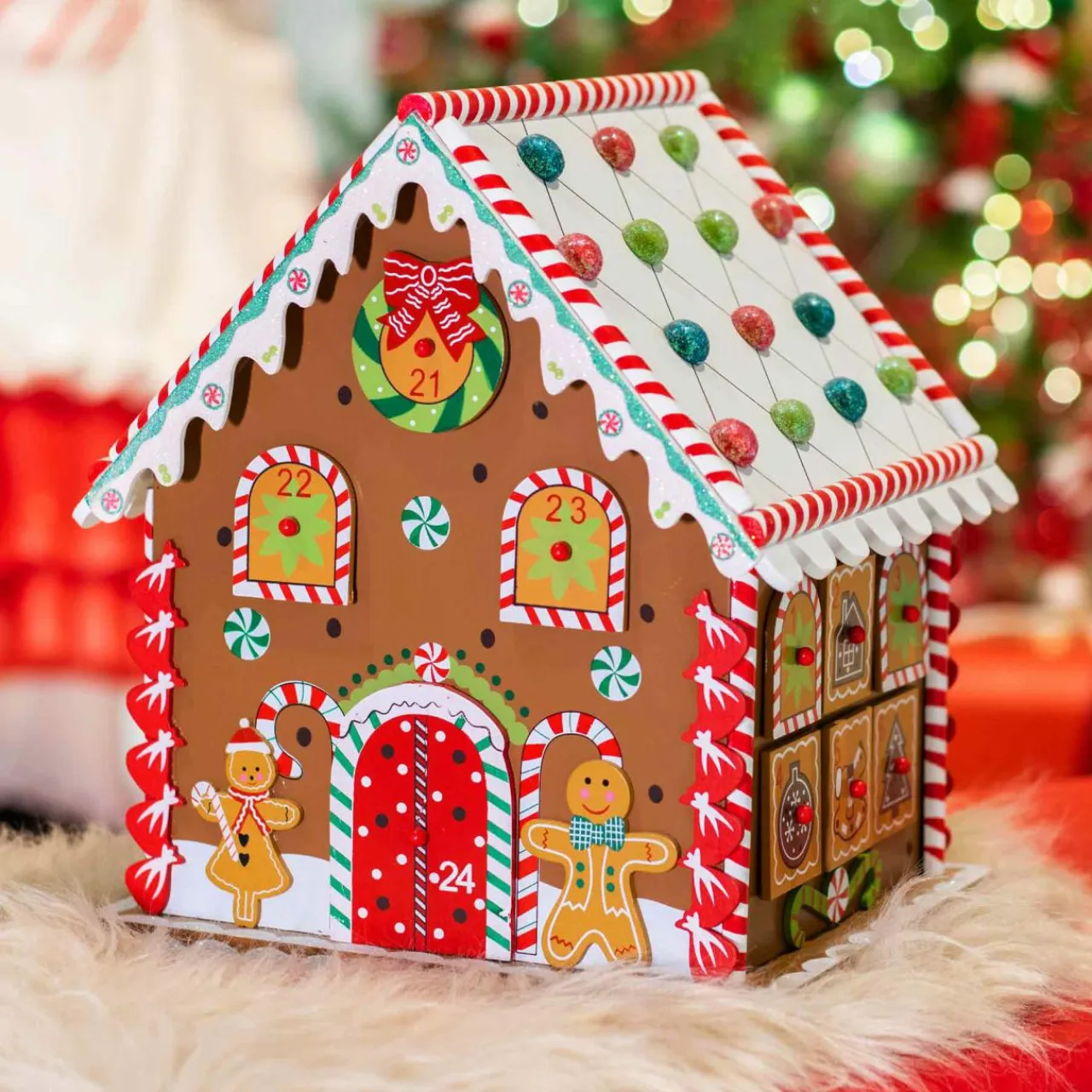 KAEMINGK Calendrier de l'Avent à remplir Pain d'épices gourmand Multicolore Naturel Discount