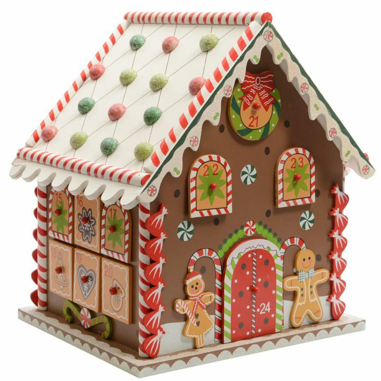 KAEMINGK Calendrier de l'Avent à remplir Pain d'épices gourmand Multicolore Naturel Discount