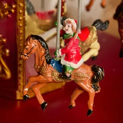 KAEMINGK Carrousel lumineux et animé (H25 cm) Souvenirs d’Hiver Multicolore Discount