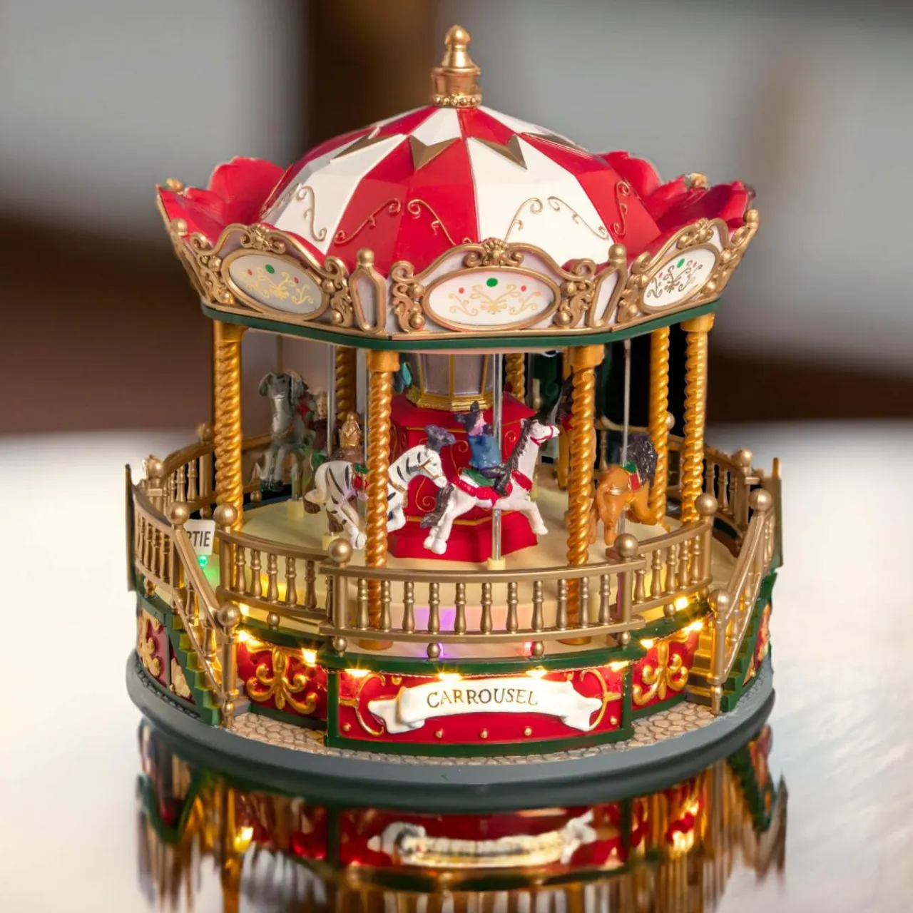 Feeric Lights & Christmas Carrousel lumineux et musical Nicolas New