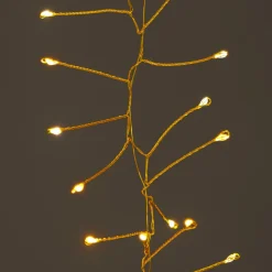 KAEMINGK Cascade lumineuse 1 m 600 Micro LED câble or 6 descentes Blanc chaud et chaud doré Bicolore Blanc chaud et chaud doré - Câble or Discount