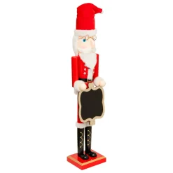 JJA Casse-noisette en bois (H90 cm) Ambroise et son ardoise Rouge Outlet