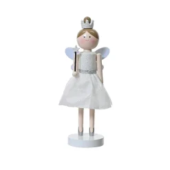 KAEMINGK Casse-noisette en bois (H38 cm) Fée princesse he Blanc Hot
