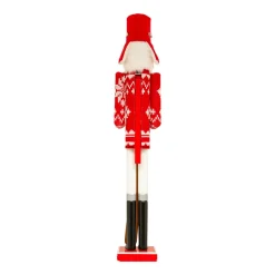 JJA Casse-noisette en bois (H106 cm) Tomi en ski et blanc Rouge Best