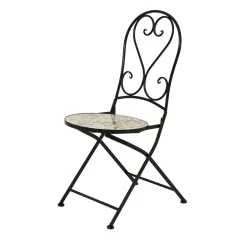 EMINZA Chaise bistrot pliable en faïence Lisse Pastel Multicolore Best
